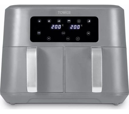 TOWER Vortx T17137CGRY Air Fryer - Grey, Silver/Grey