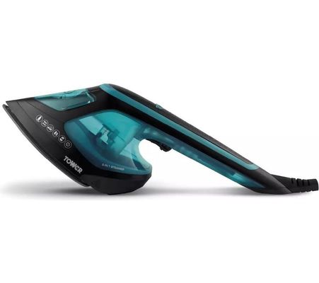 TOWER 2-in-1 Hand Clothes Steamer & Iron - Teal, Blue