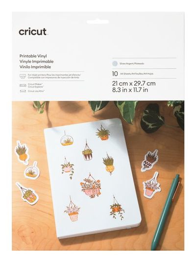 Cricut Joy Xtra Printable Vinyl (Silver) 30 Sheets