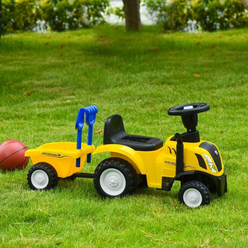 Baby Sliding Car New Holland Licensed - Yellow - Image 1