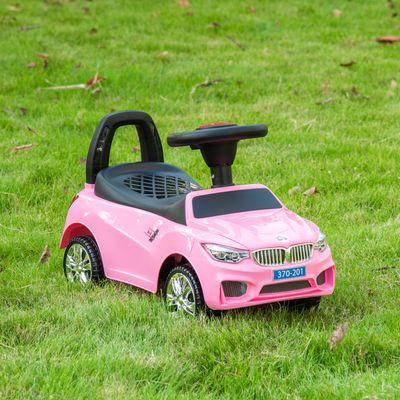 HOMCOM Ride on Sliding Car Baby Foot to Floor Slider Stroller - Pink