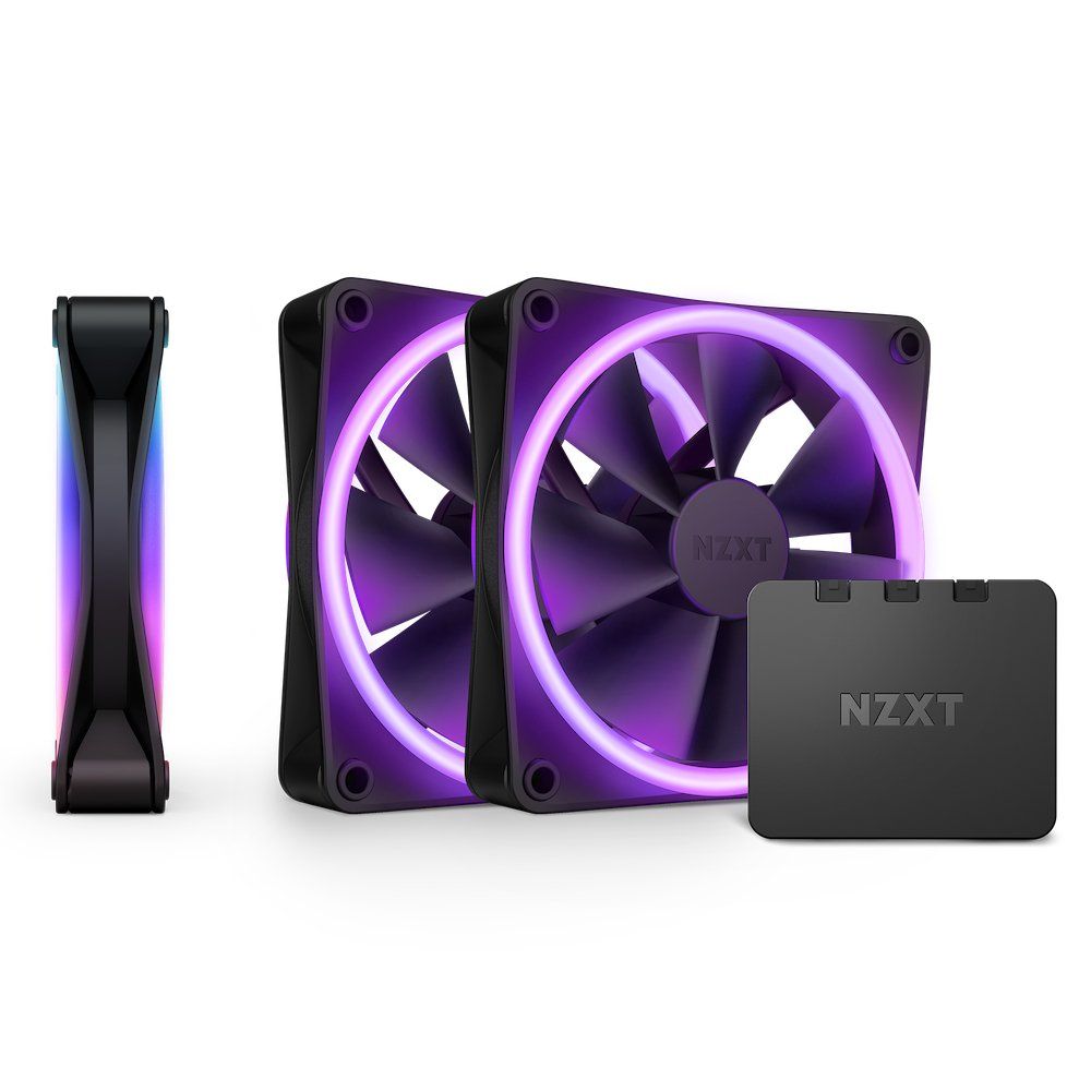 NZXT F120 RGB DUO Triple Pack Computer case Fan 12 cm Black 3 pc(s) - Image 1