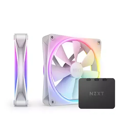 NZXT F140 RGB DUO Twin Pack Computer case Fan 14 cm White 2 pc(s) - Image 1