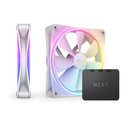 NZXT F140 RGB DUO Twin Pack Computer case Fan 14 cm White 2 pc(s) - Thumbnail 2