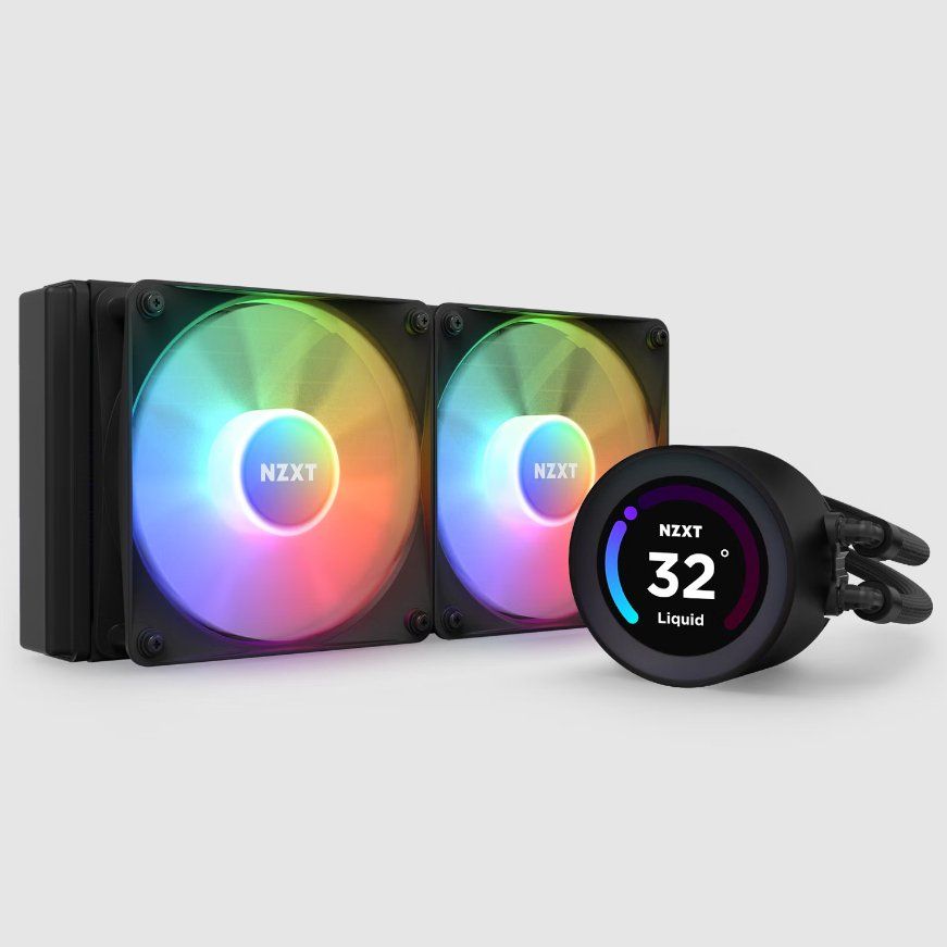 NZXT Kraken Elite 240 RGB Processor All-in-one liquid cooler 12 cm Black 1 pc(s) - Image 1