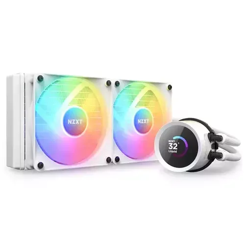 NZXT Kraken 240 RGB Processor All-in-one liquid cooler 12 cm White 1 pc(s) - Image 1
