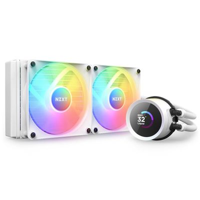 NZXT Kraken 240 RGB Processor All-in-one liquid cooler 12 cm White 1 pc(s) - Thumbnail 2