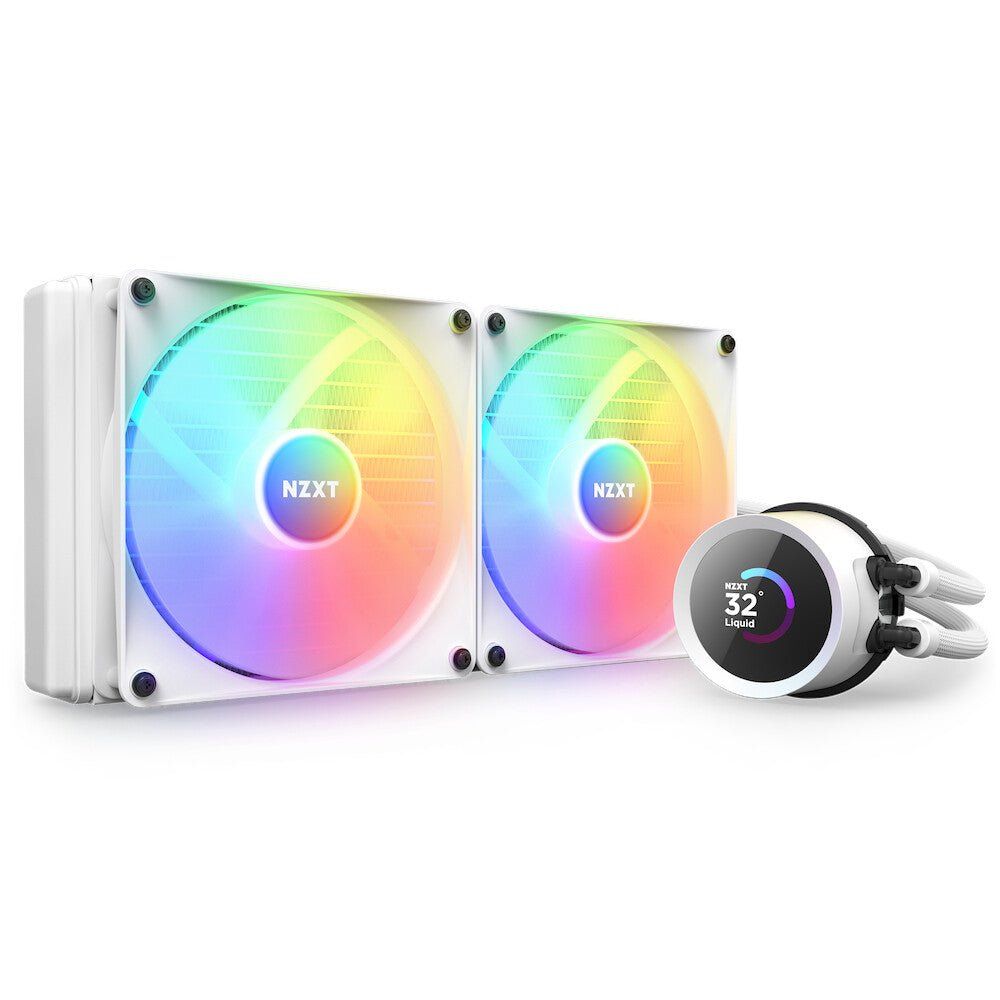 NZXT Kraken 280 RGB Processor All-in-one liquid cooler 14 cm White 1 pc(s) - Image 1