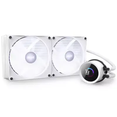 NZXT Kraken 280 RGB Processor All-in-one liquid cooler 14 cm White 1 pc(s) - Thumbnail 2