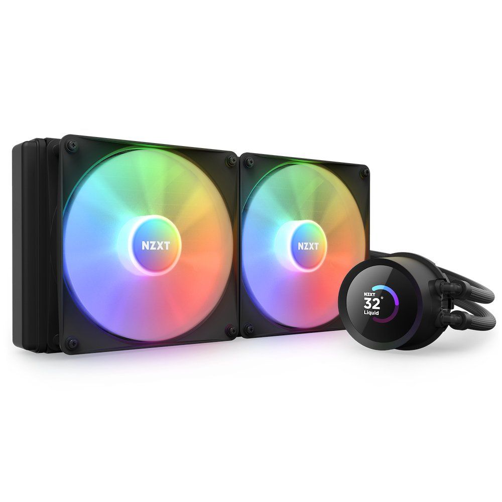 NZXT Kraken 280 RGB Processor All-in-one liquid cooler 14 cm Black 1 pc(s) - Image 1