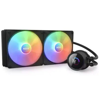 NZXT Kraken 280 RGB Processor All-in-one liquid cooler 14 cm Black 1 pc(s) - Thumbnail 2