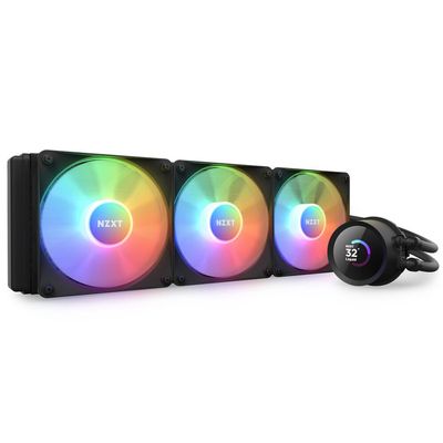NZXT Kraken 360 RGB Processor All-in-one liquid cooler 12 cm Black 1 pc(s) - Thumbnail 2