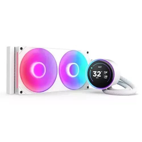 NZXT Kraken Elite 280 RGB Processor All-in-one liquid cooler 14 cm White 1 pc(s) - Image 1