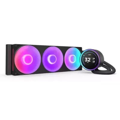 NZXT Kraken Elite 420 RGB Processor All-in-one liquid cooler 14 cm Black 1 pc(s) - Thumbnail 2
