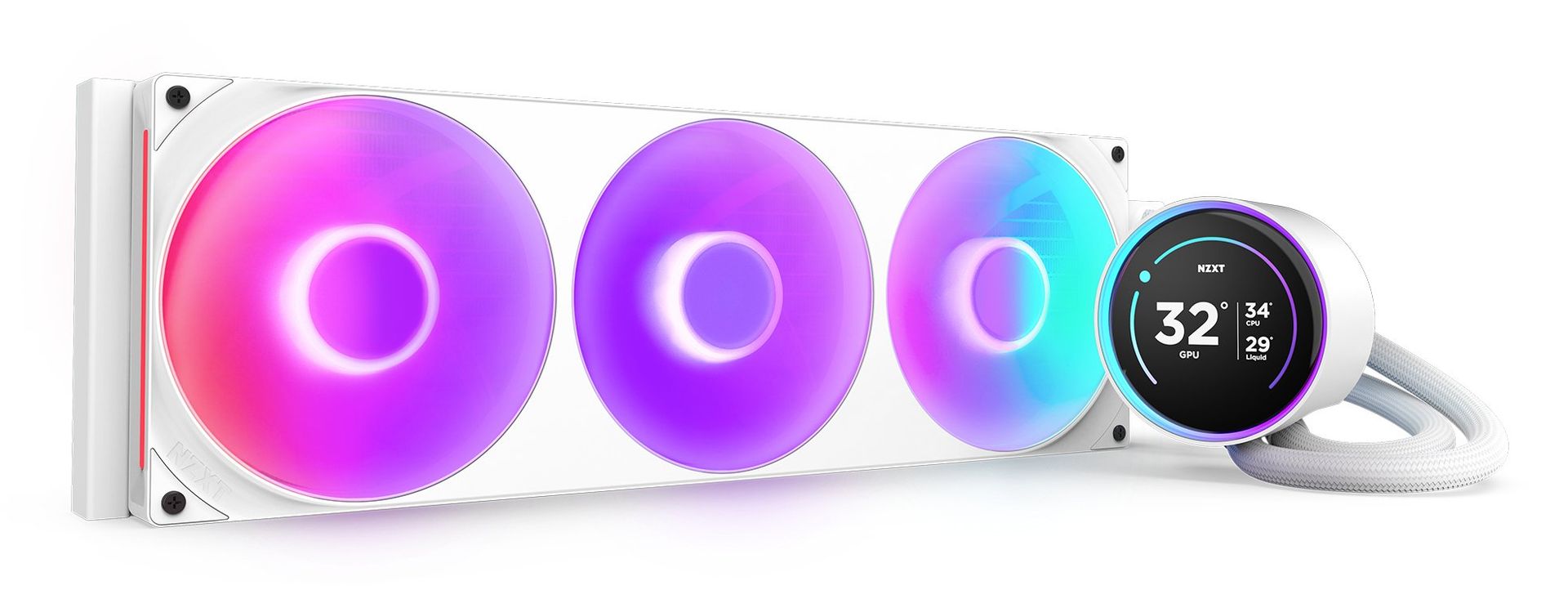 NZXT Kraken Elite 420 RGB Processor All-in-one liquid cooler 14 cm White 1 pc(s) - Image 1
