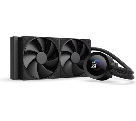 NZXT Kraken Plus 240. Type: All-in-one liquid cooler Fan diameter: 12 cm Bearing type: Fluid Dynamic Bearing (FDB). Product colour: Black - Thumbnail 2