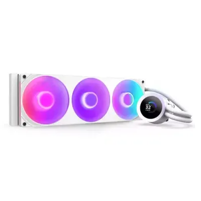 NZXT Kraken Plus 360 RGB Processor All-in-one liquid cooler White 1 pc(s) - Thumbnail 2