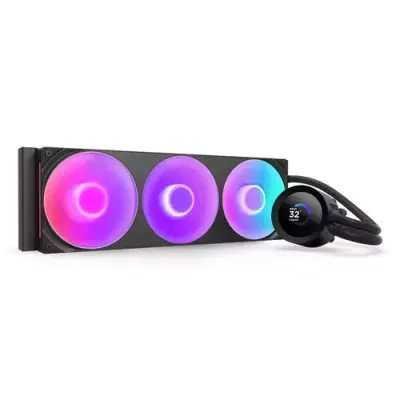 NZXT Kraken Plus 360 RGB Processor All-in-one liquid cooler Black 1 pc(s) - Thumbnail 2