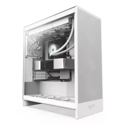 NZXT H7 Flow Midi Tower White - Thumbnail 2