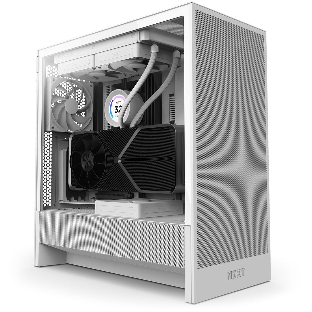 NZXT H5 Flow Midi Tower White - Image 1