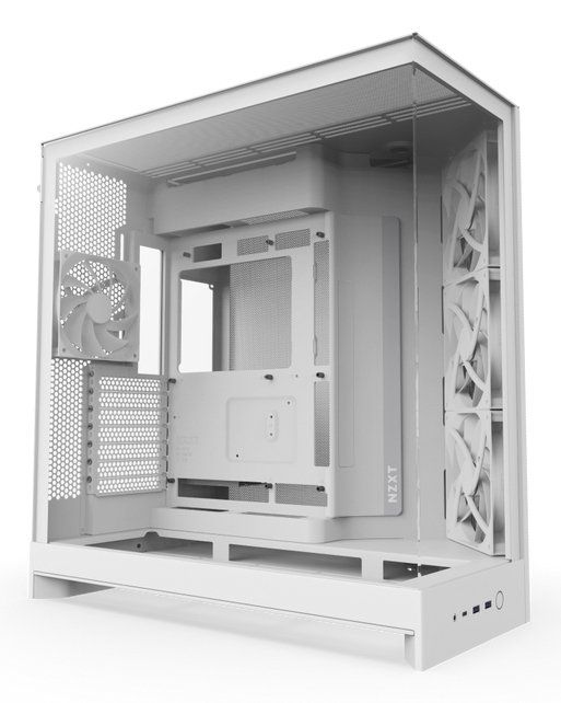 NZXT H9 Flow Midi Tower White - Image 1