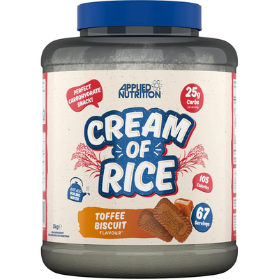 Applied Nutrition Cream of Rice Powder - Toffee Biscuit - 67 Servings - Thumbnail 2
