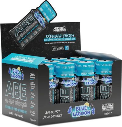 Applied Nutrition ABE Pre Workout Shots - Blue Lagoon - 12 Servings