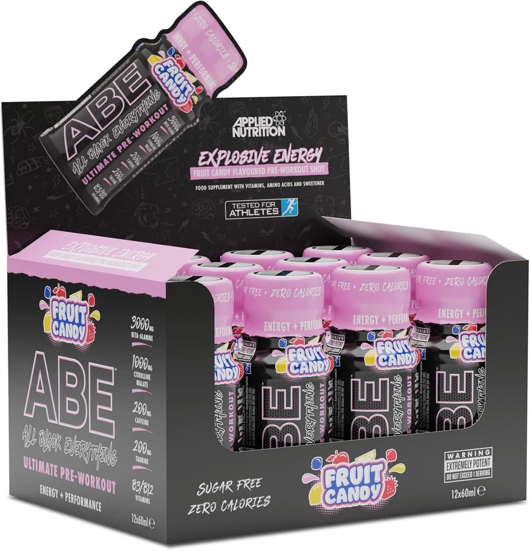 Applied Nutrition ABE Pre Workout Shots - Fruit Candy - 12 Servings - Image 1