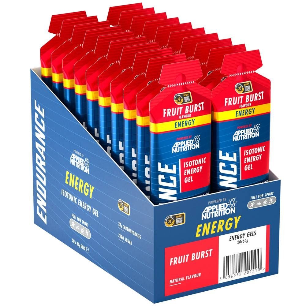 Applied Nutrition Endurance Energy Gels - Fruit Burst - 20 Servings - Image 1