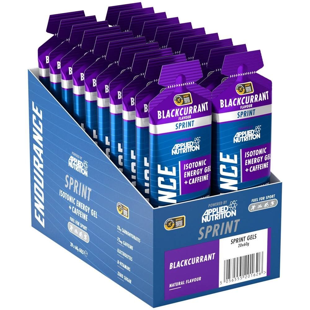 Applied Nutrition Endurance Spint Energy Gels - Blackcurrant - 20 Servings - Image 1
