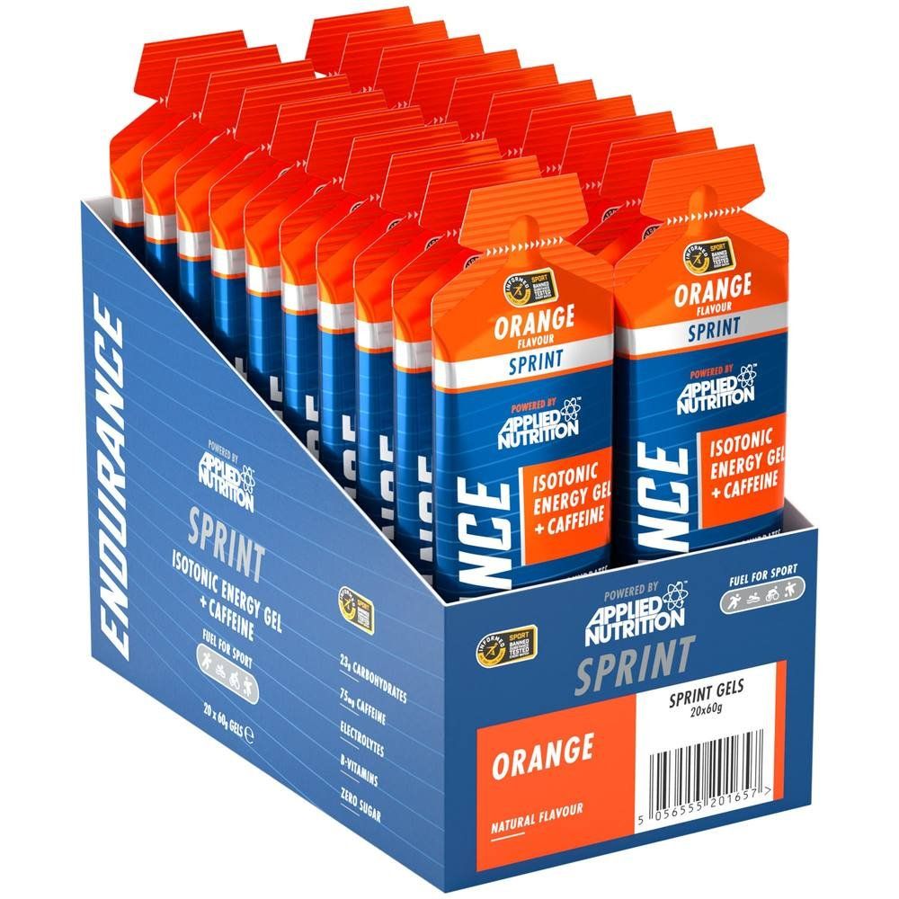 Applied Nutrition Endurance Spint Energy Gels - Orange - 20 Servings - Image 1