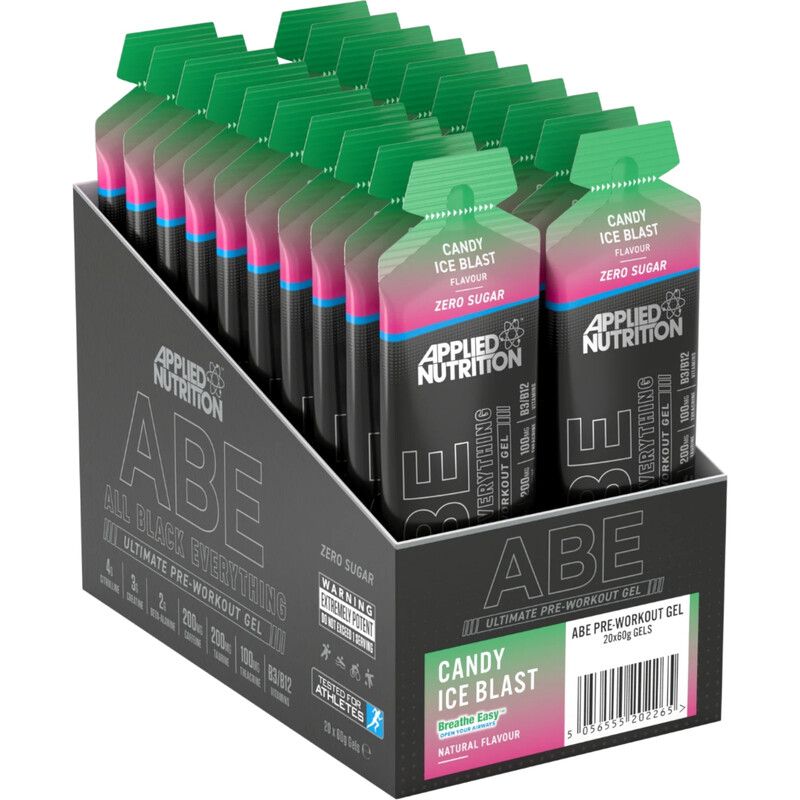 Applied Nutrition ABE Pre Workout Gels - Candy Ice Blast - 20 Servings - Image 1