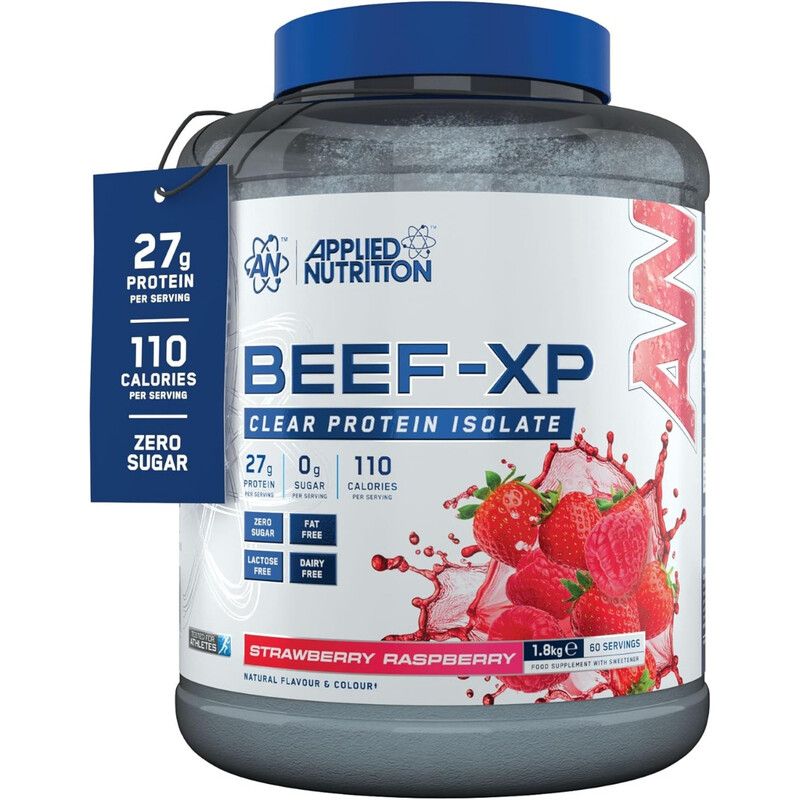 Applied Nutrition Beef -XP Clear Protein Isolate - Strawberry Raspberry - 60 Servings - Image 1