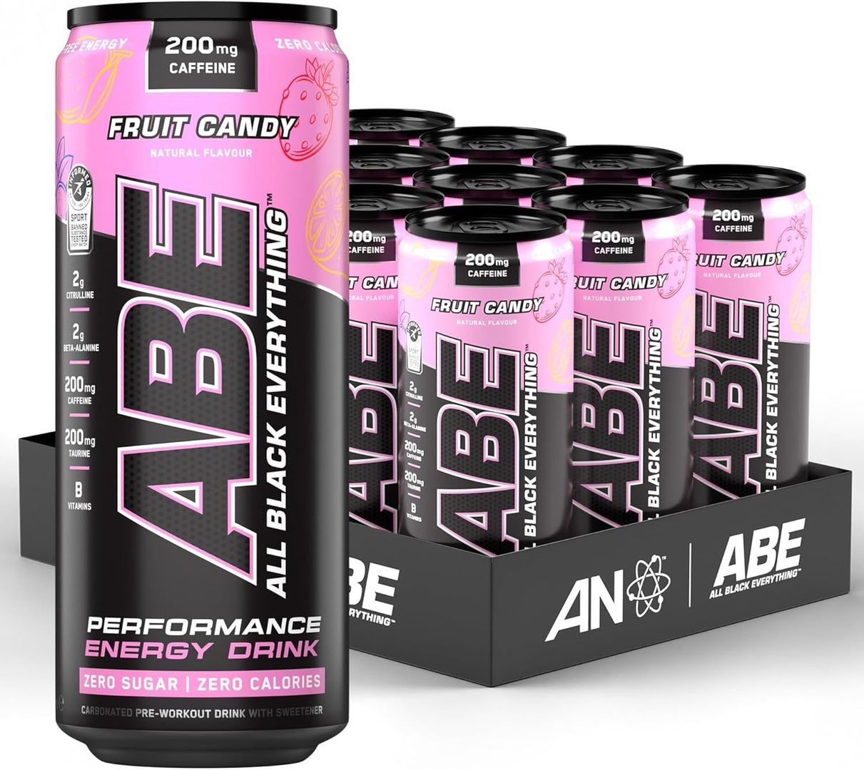 Applied Nutrition ABE Pre Workout Cans - Fruit Candy - 12 Servings - Image 1