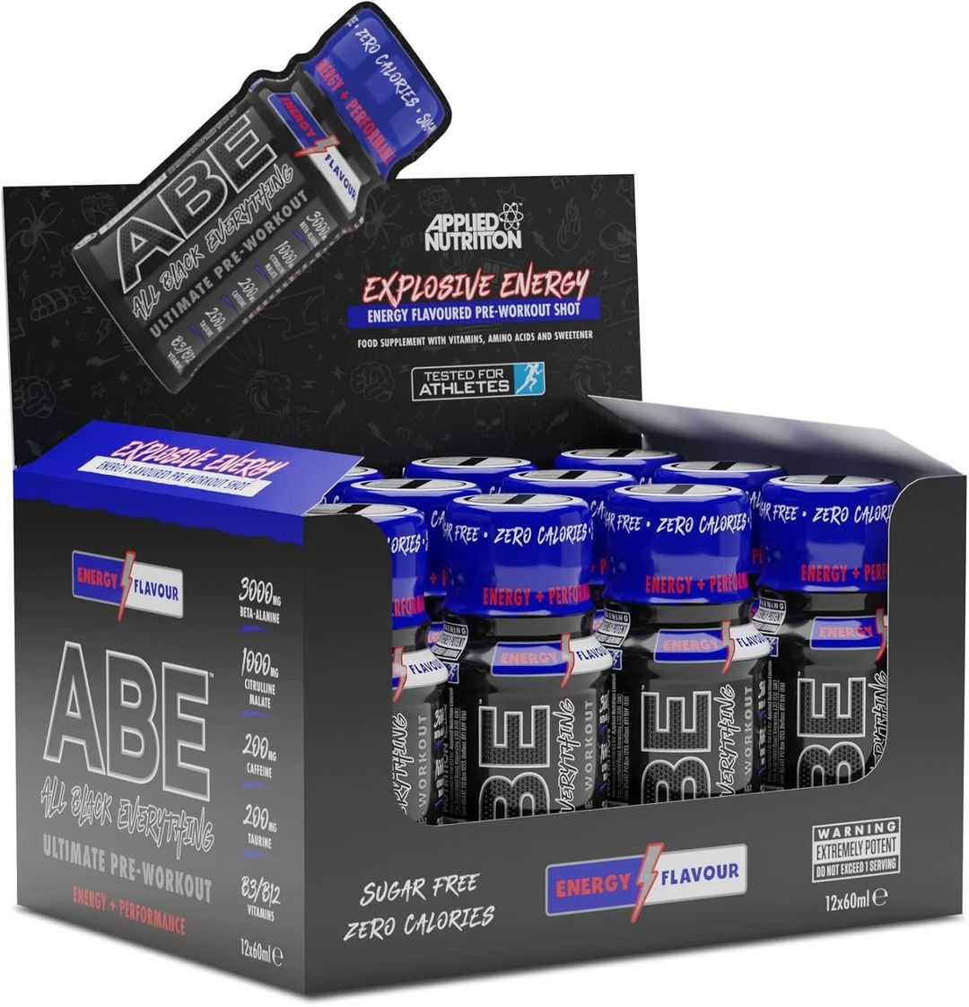 Applied Nutrition ABE Pre Workout Shots - Energy Flavour - 12 Servings - Image 1