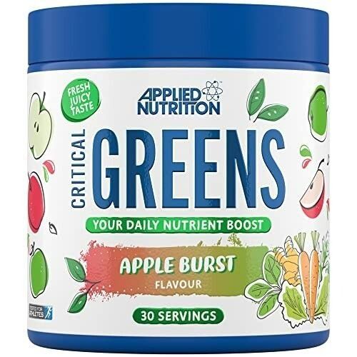 Applied Nutrition Critical Greens Nutrient Boost Powder - Apple Burst - 30 Servings - Image 1