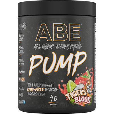 Applied Nutrition ABE Pump Pre Workout Zero Stim Powder Tiger's Blood 40 Servings - Thumbnail 2