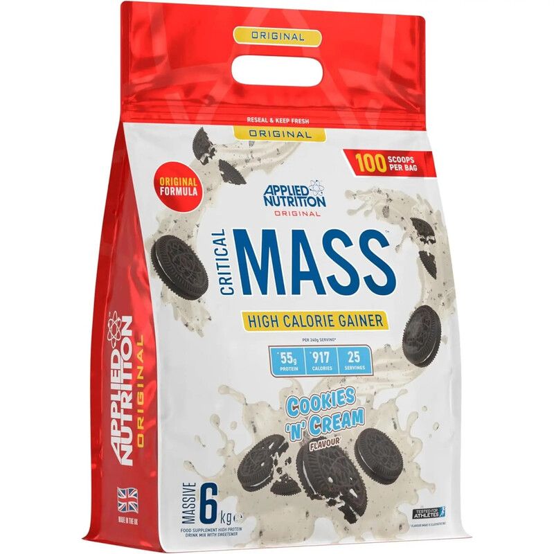 Applied Nutrition Critical Mass High Calorie Gainer - Cookies & Cream - 25 Servings - Image 1
