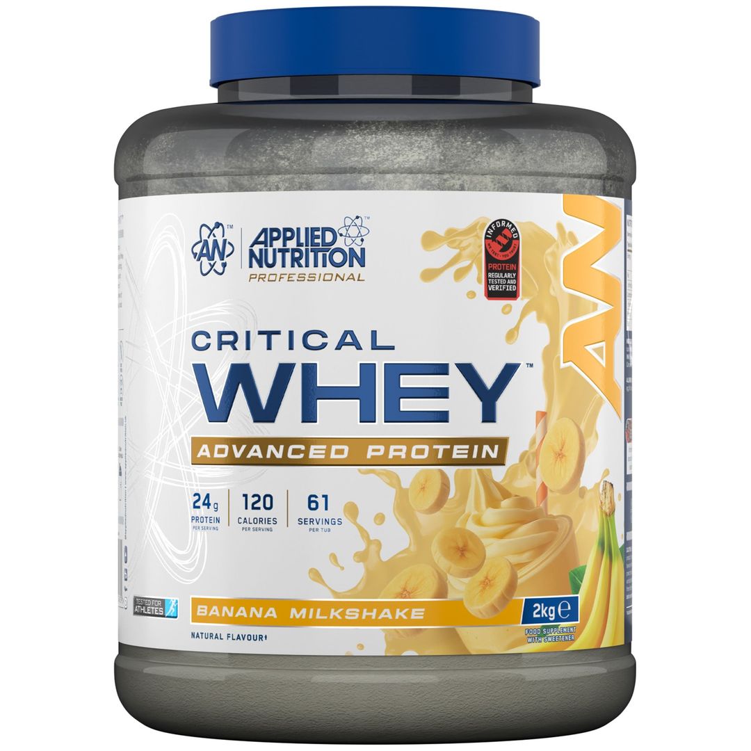 Applied Nutrition Critical Whey Protein Powder - Banana - 61 Servings - Image 1