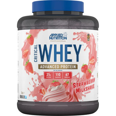 Applied Nutrition Critical Whey Protein Powder - Strawberry Milkshake - 61 Servings - Thumbnail 2