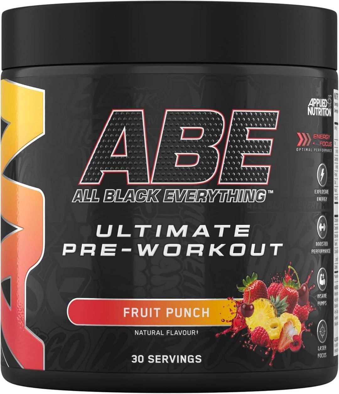 Applied Nutrition ABE Pre Workout Powder - Fruit Punch - 30 Servings - Image 1