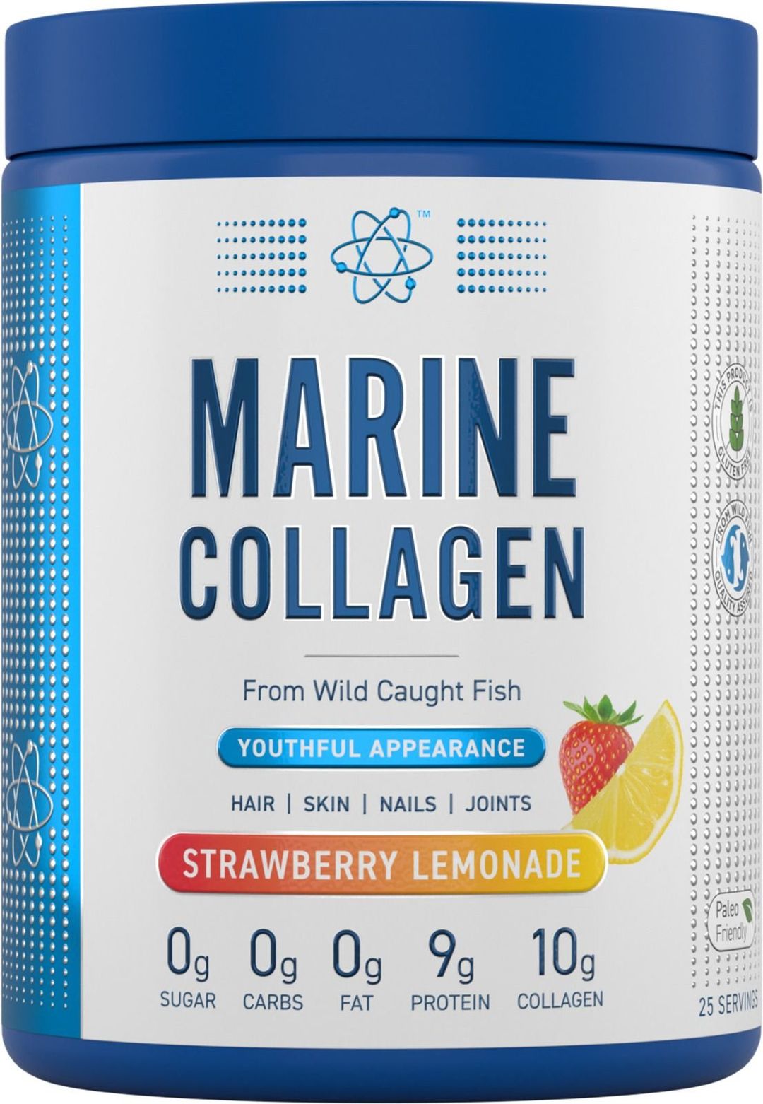 Applied Nutrition Marine Collagen Powder - Strawberry Lemonade - 25 Servings - Image 1