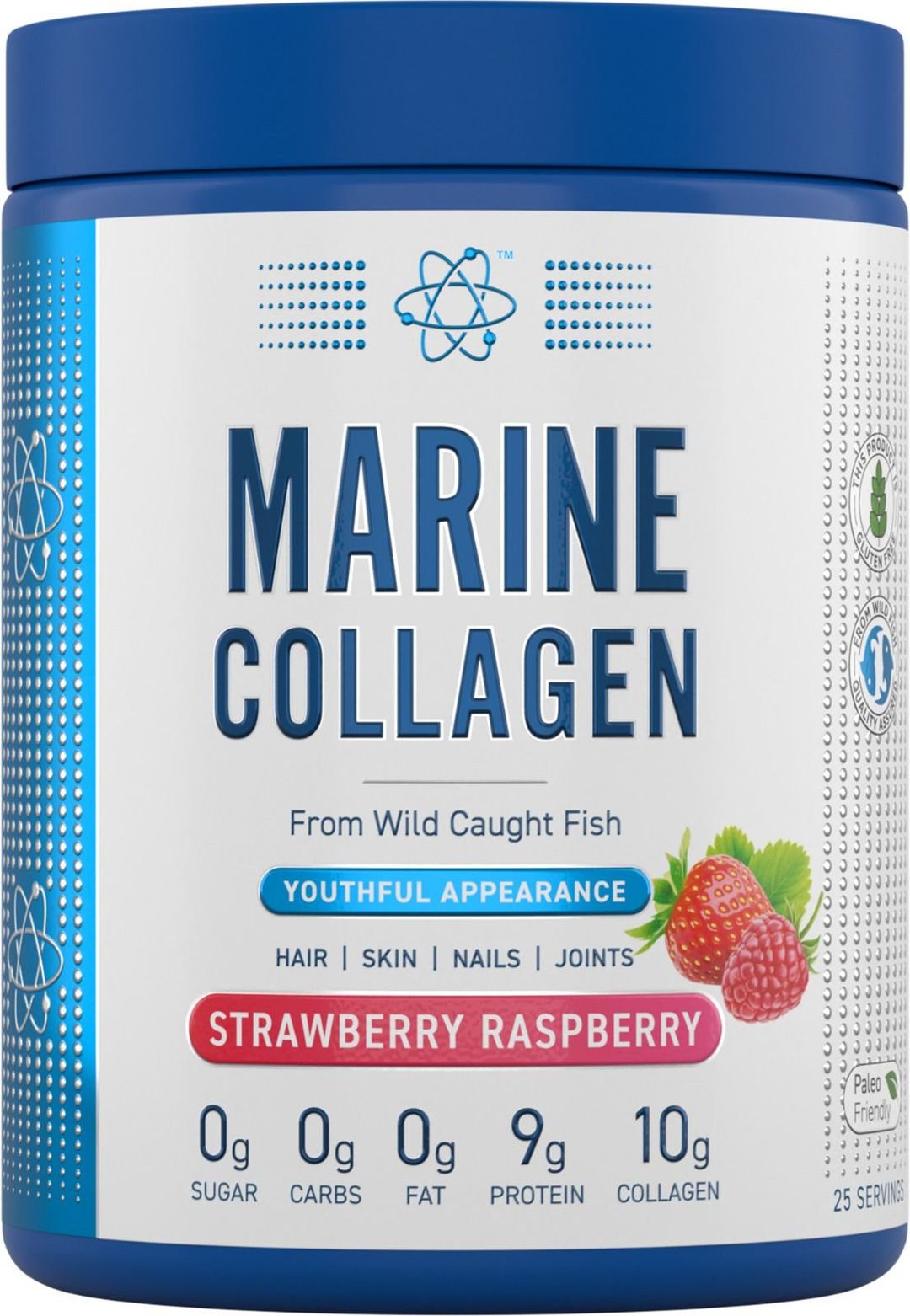 Applied Nutrition Marine Collagen Powder - Strawberry & Raspberry - 25 Servings - Image 1
