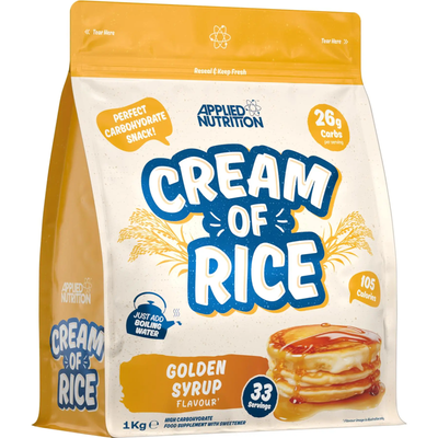 Applied Nutrition Cream of Rice Powder - Golden Syrup - 33 Servings - Thumbnail 2