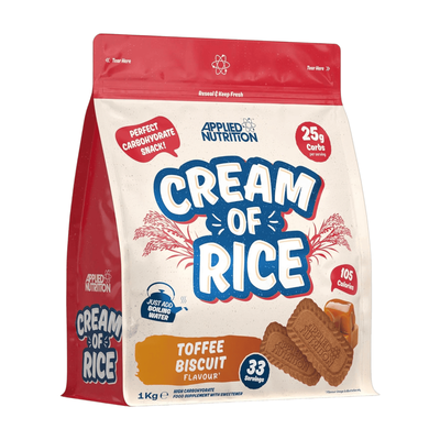 Applied Nutrition Cream of Rice Powder - Toffee Biscuit - 33 Servings - Thumbnail 2