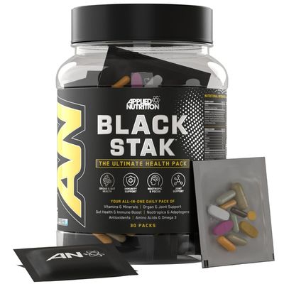 Applied Nutrition Black Stak Ultimate Health Pack Sachets - Unflavoured - 30 Servings