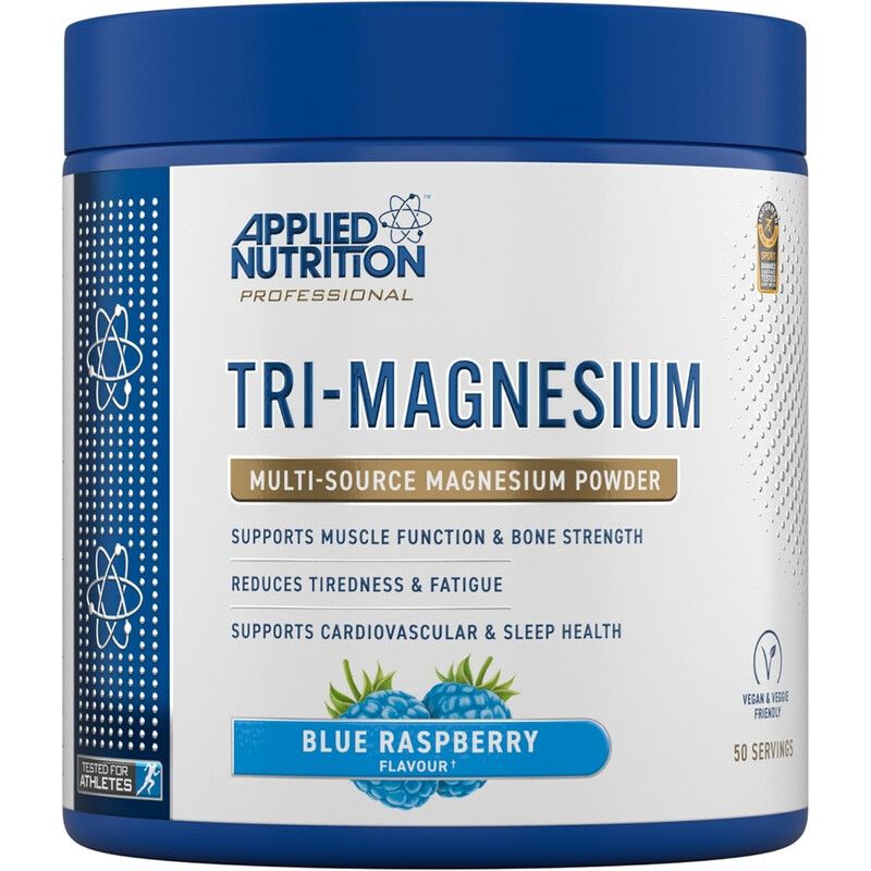 Applied Nutrition Tri-Magnesium Powder - Blue Raspberry - 50 Servings - Image 1