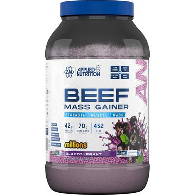 Applied Nutrition Beef Mass Gainer Powder - Blackcurrant Millions - 25 Servings