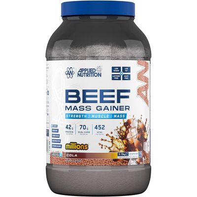 Applied Nutrition Beef Mass Gainer Powder - Cola Millions - 25 Servings