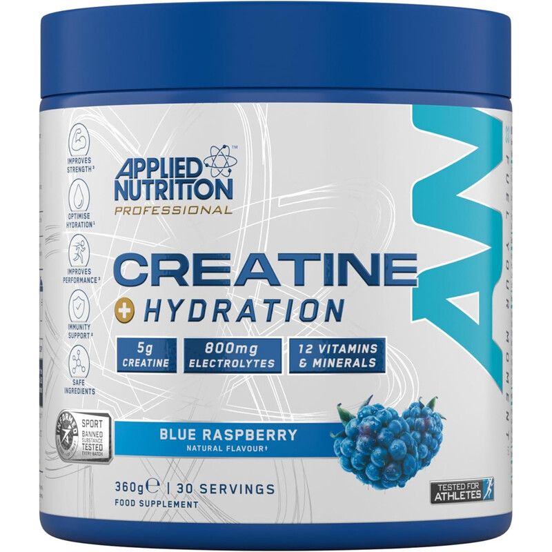 Applied Nutrition Creatine + Hydration Powder - Blue Raspberry - 30 Servings - Image 1